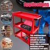 YATOINTO Updated Rolling Tool Cart 330LBS Metal 3 Tier Rolling