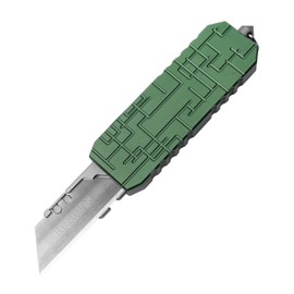 Aluminum Alloy Utility Knife with Clip, Box Cutter 10PCS Blades Replacement, Pocket Knife For Outdoor