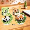 GAROMIA Mini Building Blocks Panda Set of 2 Clamping Blocks
