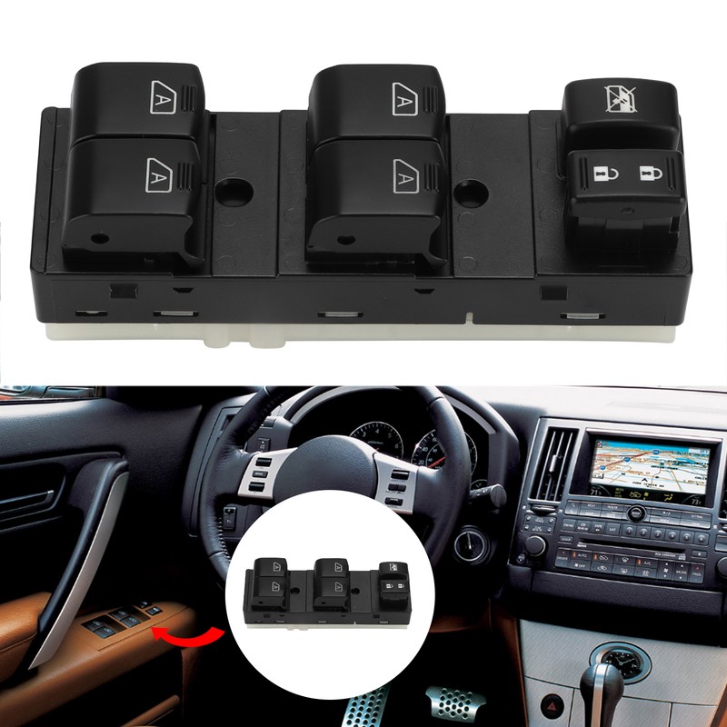 Window Control Switch Front Driver Side Electric 25401‑1BN1C Replacement for