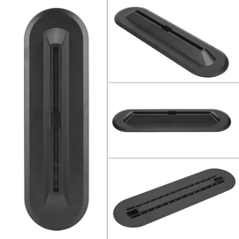 FECAMOS Black Lightweight 35 x 10 cm Surf Fin Box Exquisite Workmanship for Surfboards