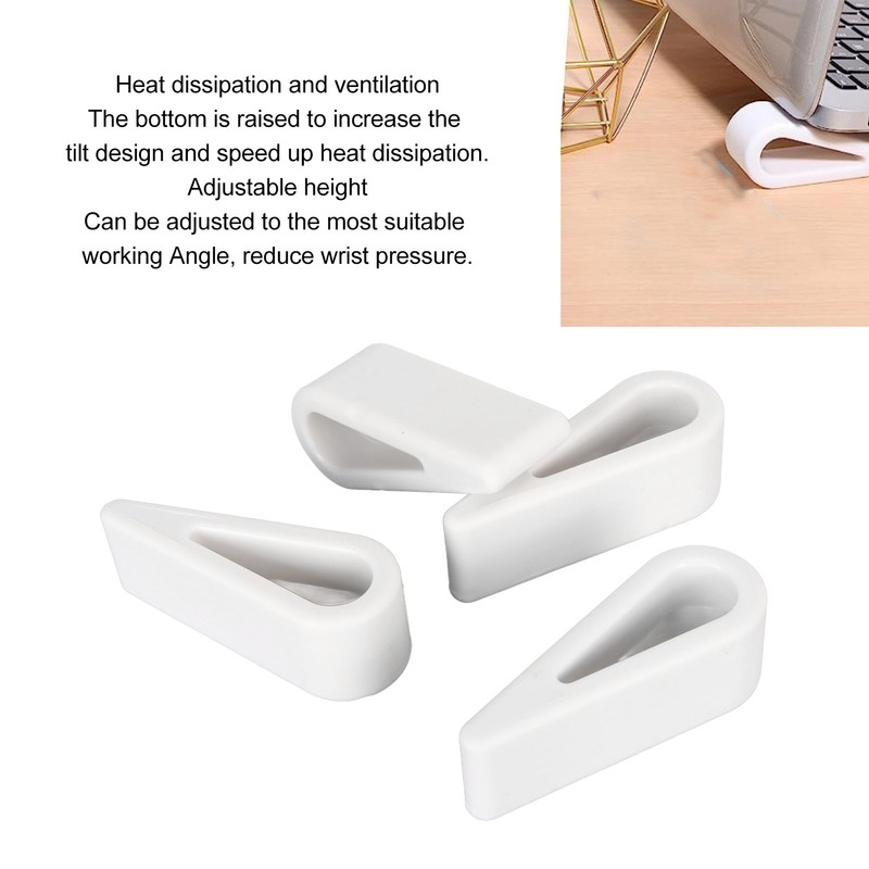 4pcs Laptop Stand Adjustable Portable Laptop Holder Riser Heat Sink