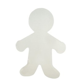 Hygloss Blank White Cardboard People Cutouts - 12-Inch, Pack of 6 - Sturdy Corrugated Cardboard Paper Shapes Cut-outs - for DIY Craft Art Project, Classroom Decoration