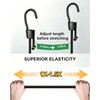 5 Pack 150cm (59 Inch) Adjustable Bungee Cords with Hooks