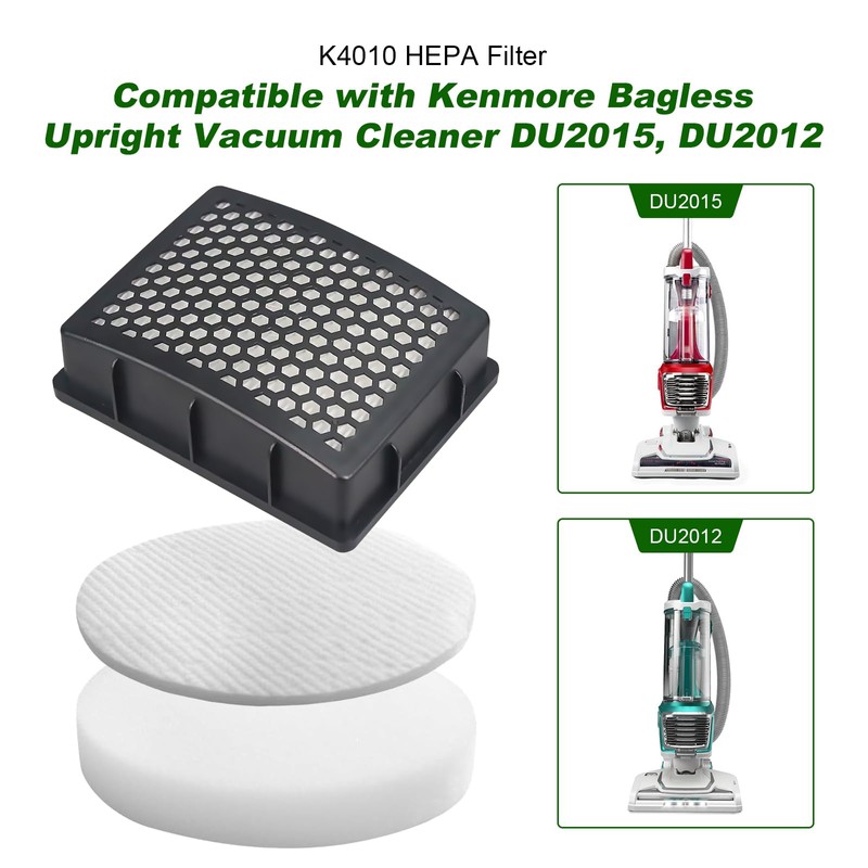 K4010 Filter Replacement for Kenmore DU2015,DU2012,K4010 Series Bagless Upright Vacuum