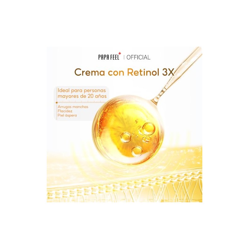 Retinol Crema Antienvejecimiento Básica Reducción Arrugas Reafirmante Piel Mejora Opacidad