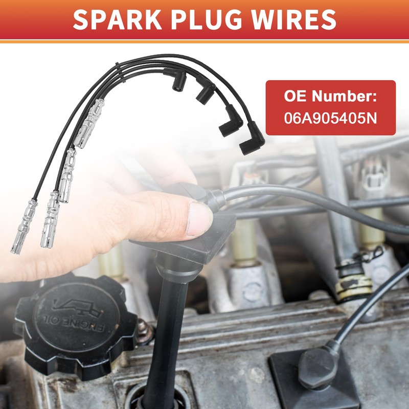 QUARKZMAN Spark Plug Coil Cable Ignition Coil Wiring Harness Suitable