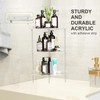 Bakzon Corner Shower Caddy, 3 Tier Acrylic Shower Organizer Corner