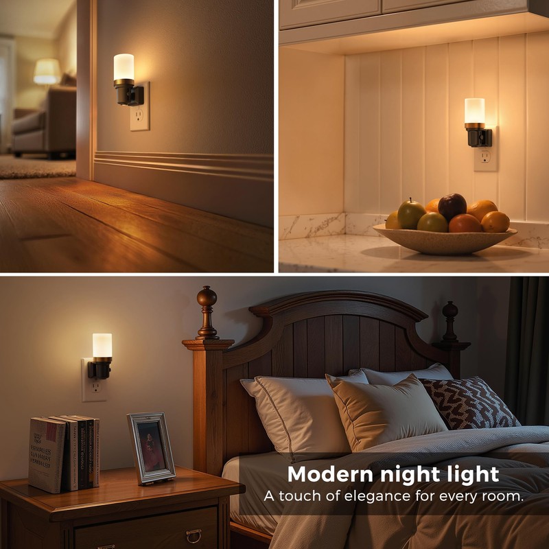 L LOHAS LED Night Light, 2 Pack Night Lights Plug