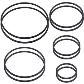Isslly 10PCS Fish Feeding Rings, 5 Sizes Oval Aquarium Floating Plant Barriers, Foam Fish Feeder Rings, Fish Tank Aquarium Accessories for Fish, Floating Plant - Black