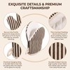 1 Pair Coffee Cotton Heat Resistant Striped Mini Oven Mitts