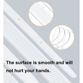 Qrity Pack of 200 Professional Cable Ties, White, 2.5 mm x 120 mm, Nylon, UV-Resistant, Heat-Resistant, Self-Locking Multifunctional for Home, Office, Industrial