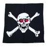 Black Pirate Skull Cross Bones Head Scarf Fancy Bandana Wrap