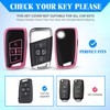 QBUC for Volkswagen Key Fob Cover, TPU Protection Key Case