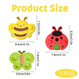 Baby Sensory Toys, Suction Toys, Bath Toy for High Chair, Airplane, Windows, Wall, Toddler Travel for Kids, Birthday Gift Early Education Bathtub Dining Chairs