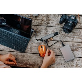 Verbatim GO NANO Wireless Mouse - Optical Wireless Mouse for PC and Mac with 2.4 GHz, 1600 dpi Resolution, Nano Receiver, orange