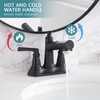 RAINREVIVE Bathroom Faucet with Pull Out Sprayer, 4 Inch Centerset