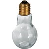 Salz- & Pfefferstreuer aus Glas, Glühlampe, ca. 11 cm