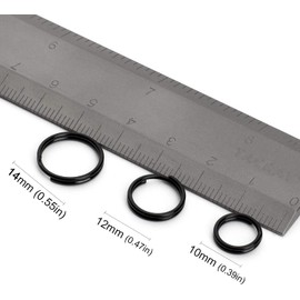 TIMULTI Key Ring Titanium Carabiner Keychain Ring Double Ring Keychain for Men Lightweight Polished Surface