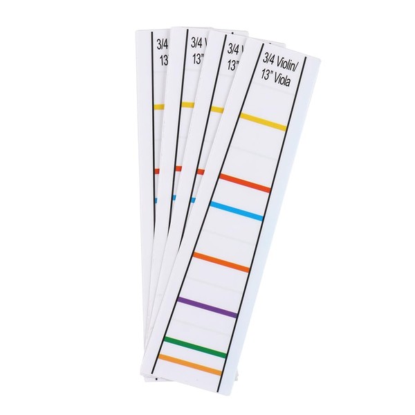 Nicear 4pcs 3/4 Clear Violin Finger Positioning Decal Label Marker