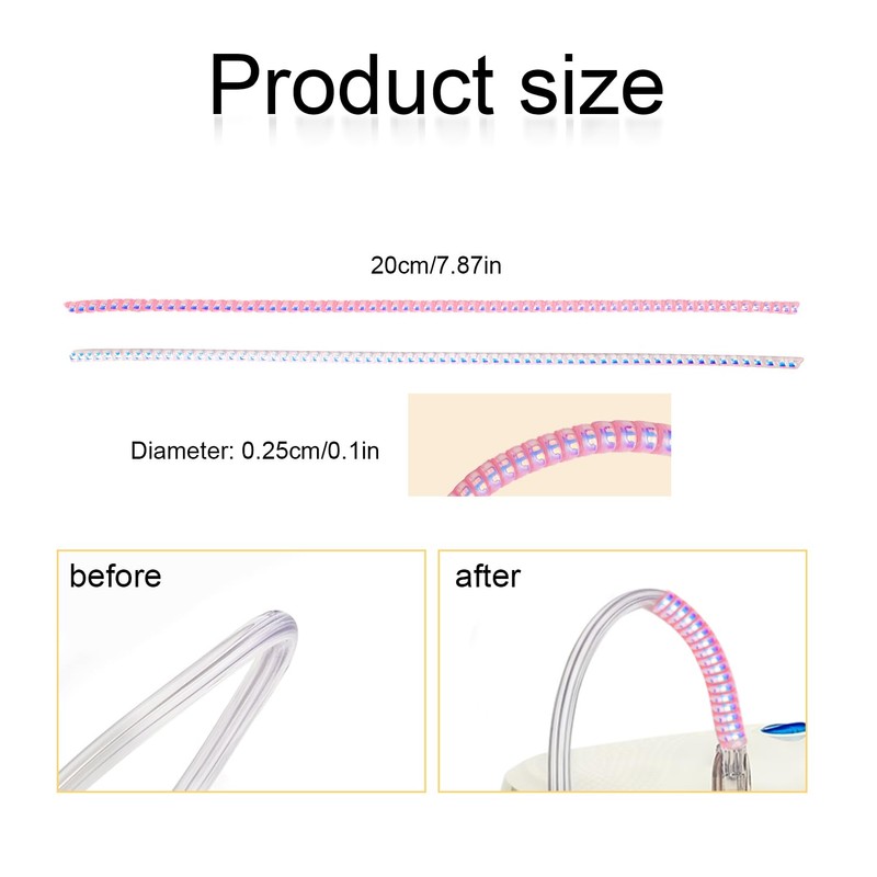 10 Pack Oxygen Tubing Support Crimp Straightener, Oxygen Tube Support