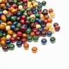Luyoaozy 1000pcs Colorful Wooden Beads 8mm Wood Beads Loose Spacer