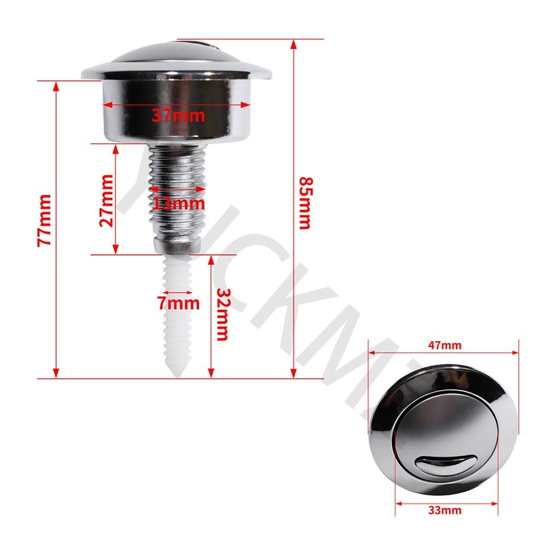 Compatible with Twyford Optima49 Dual Flush Toilet Cistern Push Button