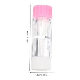 TOVINANNA 4pcs Practical Hard Lens Case Protective Storage Box for Rgp and Cosmetic Lenses Compact and Lightweight Travel Organizer Black Green Blue Pink