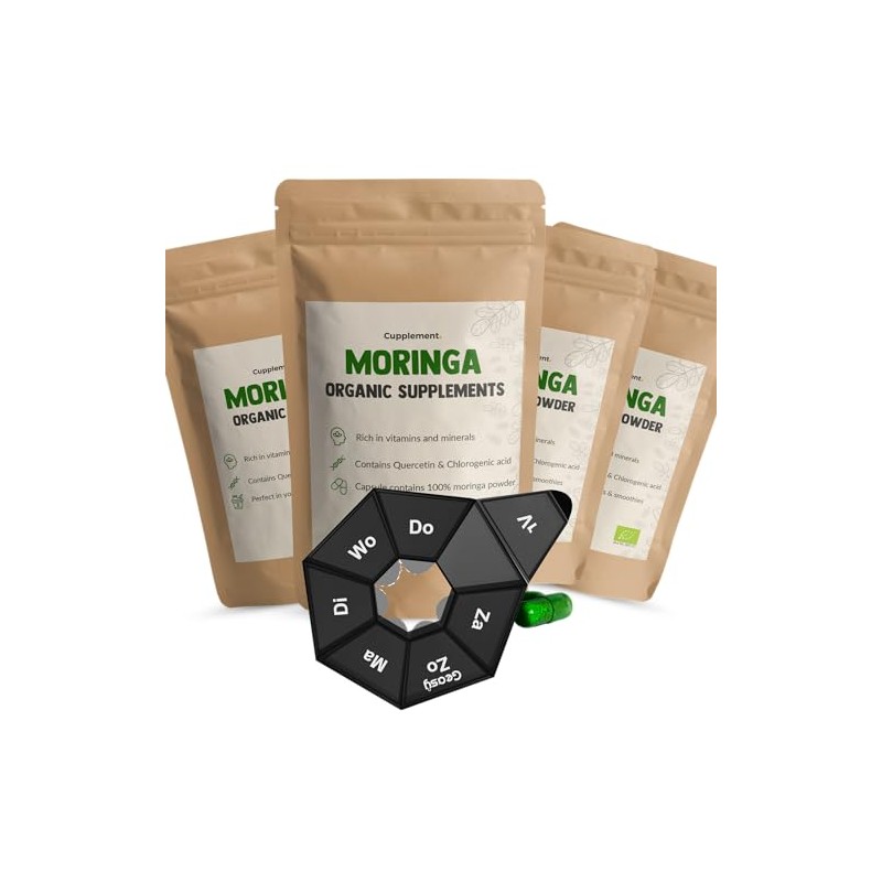 Cupplement - 4 Beutel Moringa Oleifera Kapseln 60 Stück -