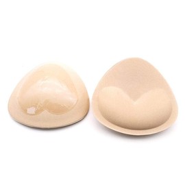 1 Pairs Removable Foam Bra Pads Insert Thick Cups Push-Up for Bikini Swimwear (Skin Color)