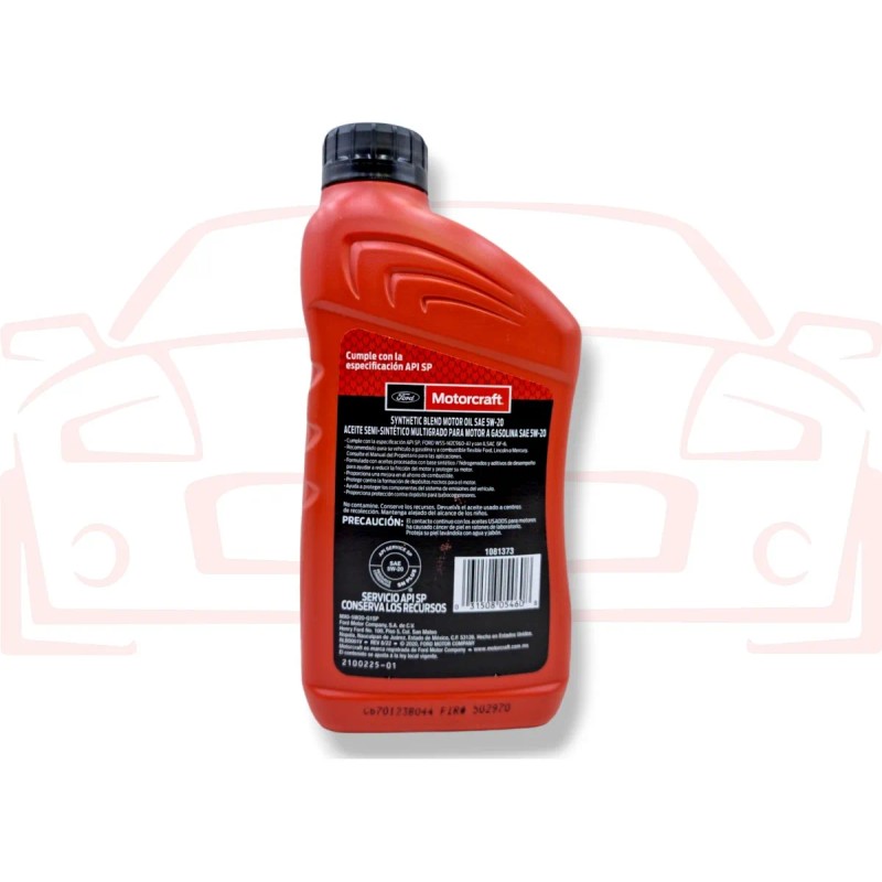 Aceite Semi Sintetico 5w20 Motorcraft 946ml
