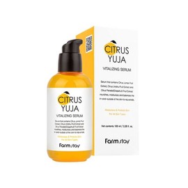 Farmstay 팜스테이 시트러스 유자 바이탈라이징 세럼 100ml Palmtree Citrus Yuzu Vitalizing Serum 100ml