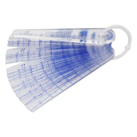 XIAOJUN Plastic Feeler Gauge Metric from 0.05mm to 3mm 21 Sheets