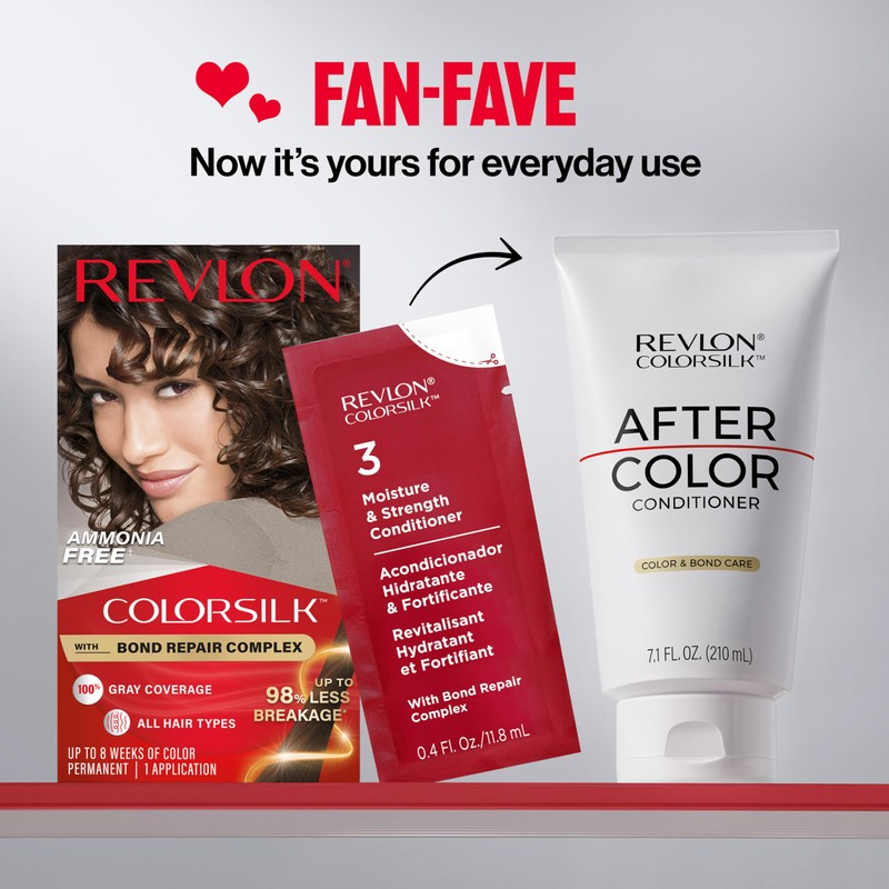 Revlon ColorSilk with Bond Repair Complex, Brown Permanent Hair Color,