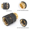 STYDDI Garden Hose Quick Connect Fittings Coupler, Metal Hose Fitting