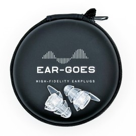 Ear-Goes X15 High Fidelity Earplugs – Reusable Hearing Protection with Two Sizes – Concerts, Festivals, Musicians, Motorcycles, and Travel – 15 dB Noise Reduction – Clear & Comfortable