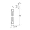Grohe Replacement Part 45704000 Wideset Hose