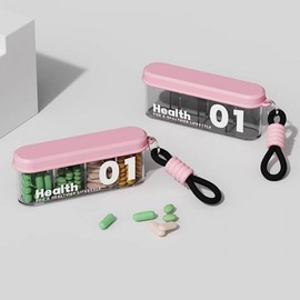 Pill nutritional portable pill box mini container subdivision case M13281 Green 4ea