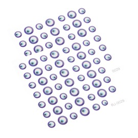 WOONEKY 2sheets Evil Eye Nail Stickers Decorative Nail Art Decals for Manicure for Parties and Special Occasions Versatile Stickers for Phones Cards and More