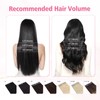 Vlasy Clip in Hair Extensions Human Hair, 2 Pcs Seamless