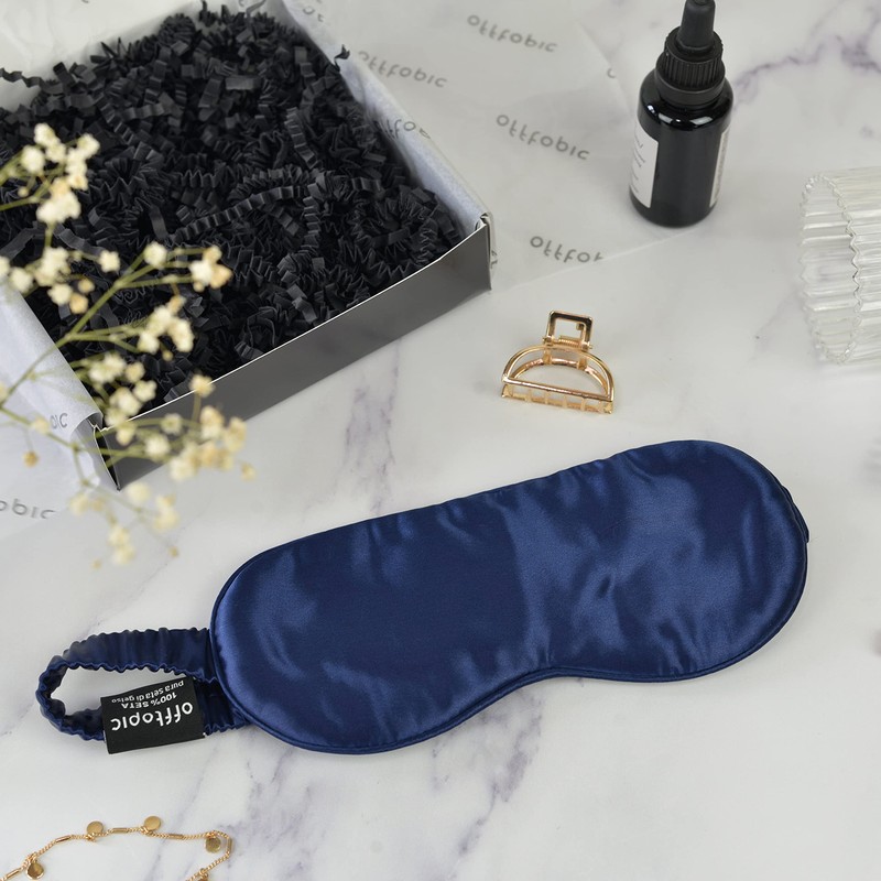 OFFTOPIC® Sleep Mask 100% Pure Silk Sleep Mask Insomnia Stop