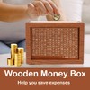 Xinpinzhou Wooden 10000 Saving Challenge Box for Adults, 10,000 10k