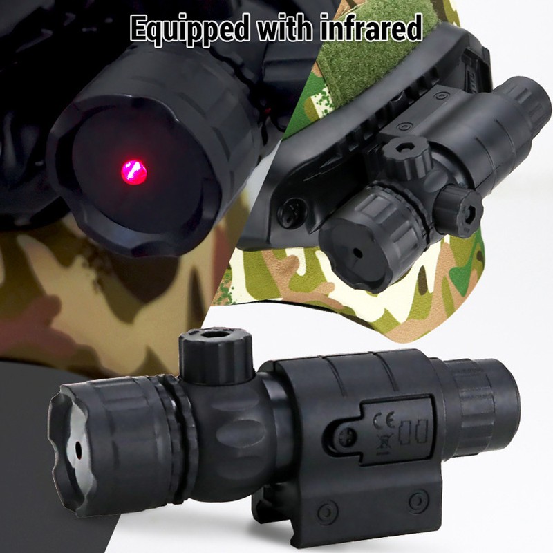 Airsoft Paintball Fast Helmet with Flashlight Telescope Strobe Light for