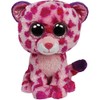 TY 36985 36985-Plüschtier Beanie Boos, Glamour Buddy Leopard, Large, pink