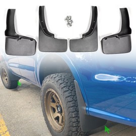 Wocch Mud Flaps for Ford Ranger 2019 2020 2021 2022 2023 (Not Fit for Raptor & Tremor Package Model) Front & Rear No Drill All Weather Mudflaps Splash Guards for Ranger Trucks