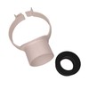 Floplast Soil Pipe White Strap Boss with 40mm Rubber Boss