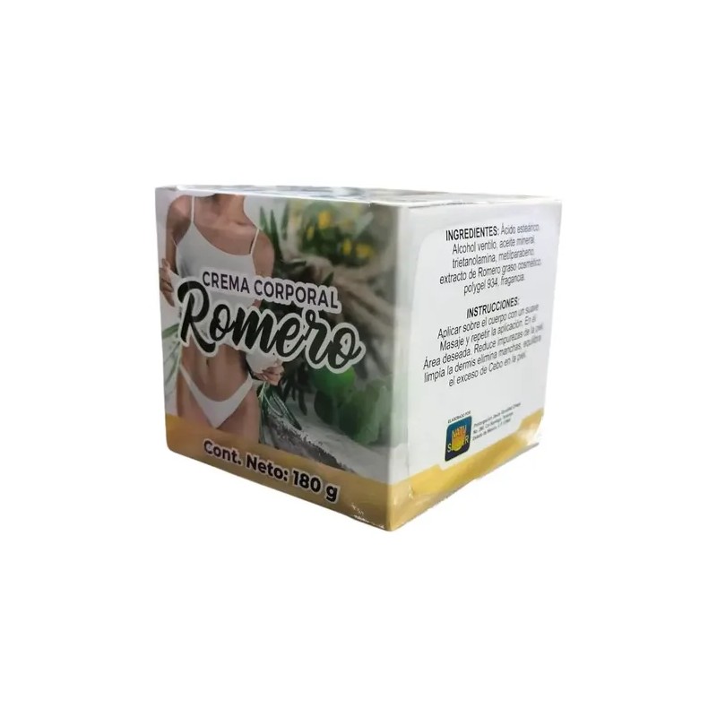 Crema Corporal de Romero LA SANTISIMA NATURAL para Piel Mixta,