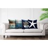 Emvency Set of 4 Throw Pillow Covers Nautical Coastal Beach