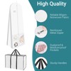Svaldo Wedding Dress Garment Bags, White, 70x24x16"/Pack of 1, Portable
