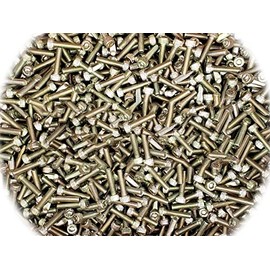 (Qty 8pcs) Versatile M6-1.0x25mm or M6x25 mm Socket Allen Head Cap Screw Yellow Zinc 6mm x 25mm Multi-Purpose Comprehensive Hardware Fastener Assortment Kit Cit08861Riv